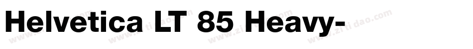 Helvetica LT 85 Heavy字体转换